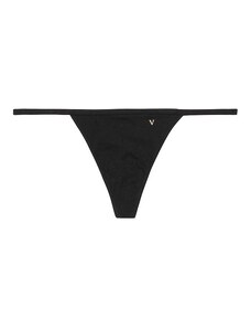 Victoria's Secret sexy černá tanga Stretch Cotton V-string Panty