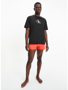 Pánské tričko KM0KM00757 - BEH černá - Calvin Klein