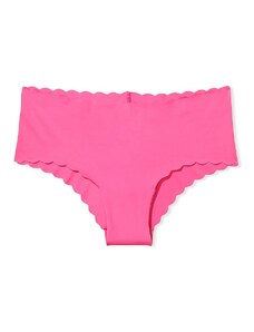 Victoria's Secret růžové bezešvé brazilky Mesh & Heart Trim Cheeky Panty