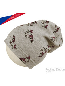 Rockino (český výrobce) Rockino 5436 Dívčí podzimní/jarní čepice šedá