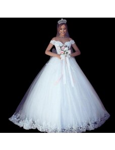 Donna Bridal svatební šaty se spadlými rukávy + SPODNICE ZDARMA