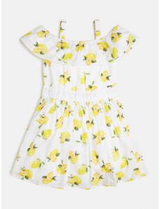 Dívčí šaty na ramínka s volánkem GUESS, motiv citronů