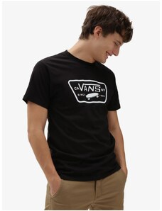 Černé pánské tričko s potiskem VANS Full Patch - Pánské