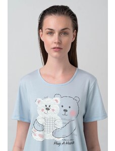 Dámská modalová noční košile s medvídky Vamp 15969