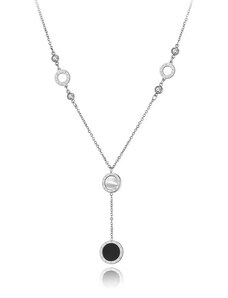 Victoria Filippi Stainless Steel Ocelový náhrdelník Ronalda - chirurgická ocel, zirkon