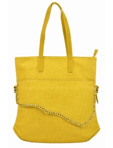 Barebag LOOKAT Žlutá velká dámská kabelka přes rameno