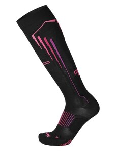 Ponožky Mico LW Oxy-jet compression - Nero Fucsia Fluo