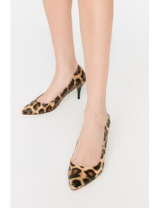 Trendyol Brown Leopard Women's Classic Heeled Shoes