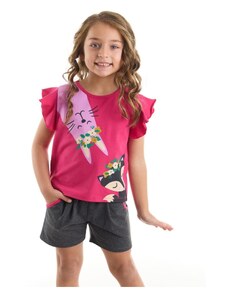 Denokids Cute Friends Girls T-shirt Shorts Set