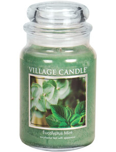 Village Candle – vonná svíčka Eucalyptus Mint (Eukalyptus a máta), 602 g