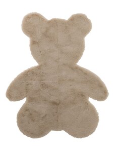 Béžový koberec J-line Bear ve tvaru medvěda 100 x 80 cm