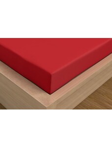 Kvalitex satén prostěradlo Luxury Collection červené 180x200 Prostěradlo vhodné pro: výšku matrace do 15cm