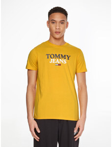 Tommy Jeans pánské hořčicové tričko