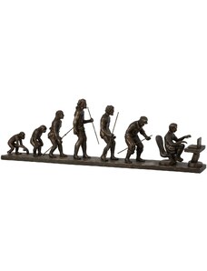 Měděná soška J-line Human Evolution 68 cm