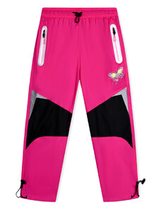 Teplé softshellové tepláky dívčí Kugo GK8636 šedý melír, 104