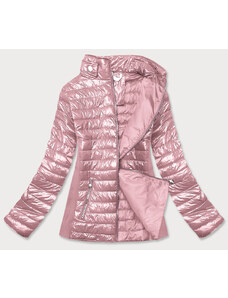 MINORITY Růžová dámská lesklá bunda (7210-52)