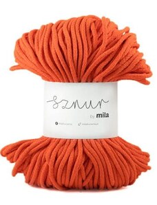 Bavlněná šňůra MILA 5 mm - pomerančová