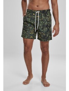 Pánské koupací šortky Urban Classics Paisley Swim Shorts