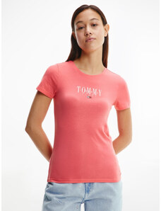 Tommy Jeans dámské růžové tričko