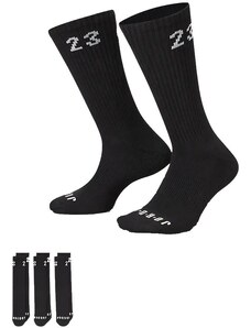 Ponožky Jordan Essential Crew 3 Pack Socks Black da5718-010