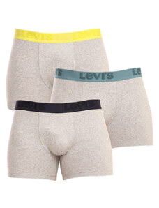 Levi's 3PACK pánské boxerky Levis šedé