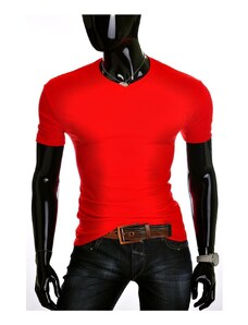 Risardi Pánské tričko t-shirt v-neck - červené