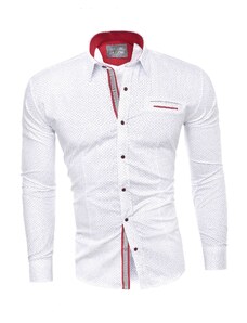 Risardi Pánská košile s dlouhým rukávem rl37 - bílá