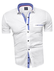 Risardi Pánská košile s krátkým rukávem rs11 - bílá