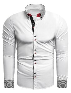 Risardi Pánská košile s dlouhým rukávem rl45 - bílá