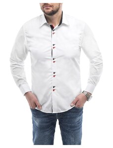 Risardi Pánská košile s dlouhým rukávem rl27 - bílá