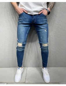 Fashionformen Modré pánské roztrhané džíny 2Y Premium Drive