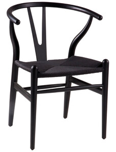 Černá dřevěná jídelní židle Somcasa Ada