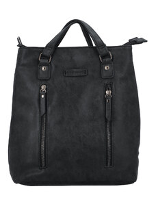 Dámský stylový batoh kabelka černý - Enrico Benetti Brisaus černá
