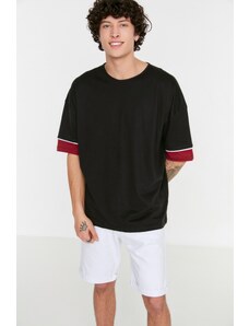 Trendyol Oversize/Wide Cut Crew Neck Color Block Short Sleeve 100% Cotton T-Shirt