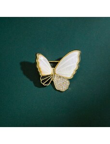 Éternelle Exkluzivní brož se zirkony Antonella Gold - motýl
