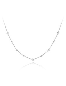 Victoria Filippi Stainless Steel Ocelový náhrdelník se zirkony Susan - hvězdy, chirurgická ocel
