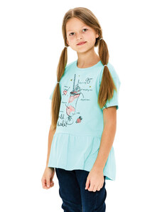 Winkiki Kids Wear Dívčí tričko Shake - mátová