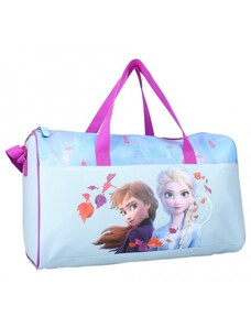 Vadobag Dívčí sportovní / cestovní taška kabela Ledové království - Frozen Elsa a Anna / 24 x 40 x 19 cm / objem 18l