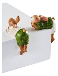 bonprix Zajíc – dekorace na polici (2 ks v balení) Béžová