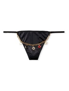 Victoria's Secret Kalhotky tanga Very Sexy Charm V-String Panty černá