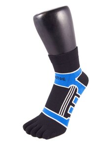 RUNNERS COLOR běžecké kotníkové prstové ponožky ToeToe černá/modrá M