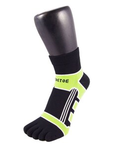 RUNNERS COLOR běžecké kotníkové prstové ponožky ToeToe černá/zelená L