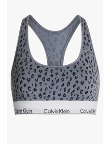 Calvin Klein Underwear UNLINED BRALETTE animal print šedá