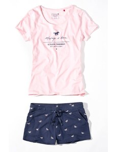 MUSTANG Dámsky modro-ružový pyžamový komplet