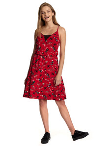 Red Summer - šaty na ramínka červené Vive Maria