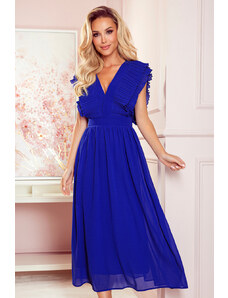 Maya delicate sequin bodice maxi dress with cross back bow detail in bluebell hotsell