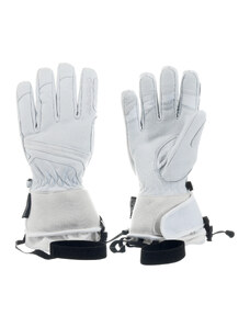 Lyžařské dámské rukavice Damani R07 - celokožené (bílá)