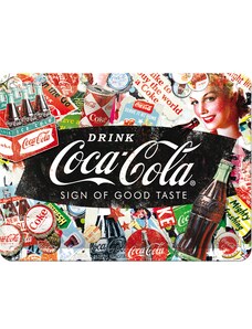 Nostalgic Art Plechová cedule Coca-Cola (Sign of Good Taste) 15 x 20 cm