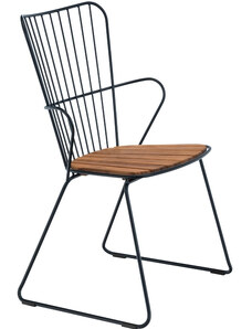 Černá kovová zahradní židle HOUE Paon II.