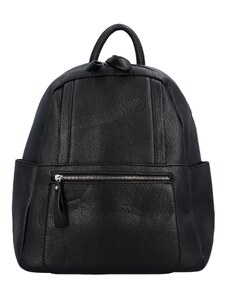 Demra Příjemný dámský koženkový batůžek/kabelka Amurath, černá
